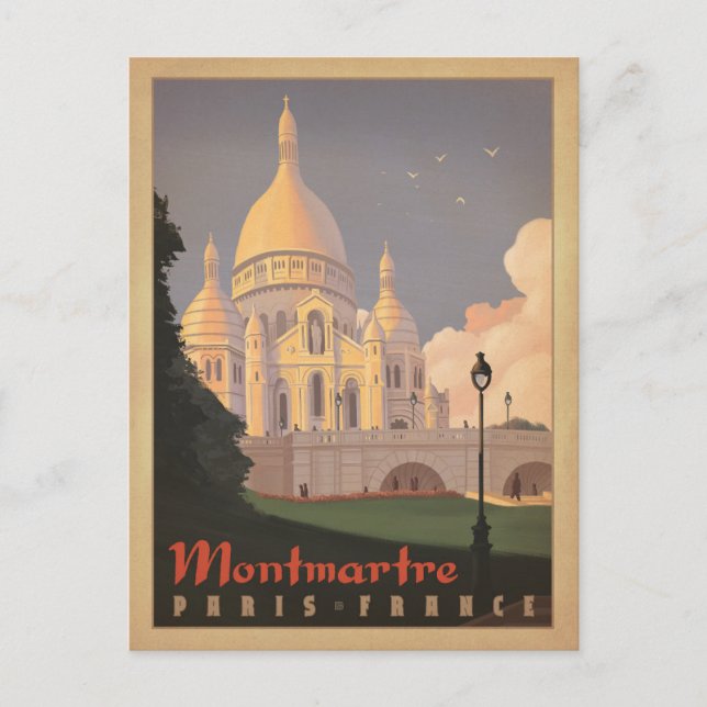 Montmartre - Paris, France Postcard (Front)