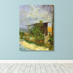 Montmartre Path and Sunflowers by Vincent van Gogh Canvas Print