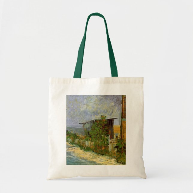Montmartre Path and Sunflowers by Vincent van Gogh Tote Bag (Front)