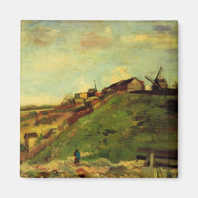 Montmartre: Quarry, the Mills by Vincent van Gogh Magnet (Front)