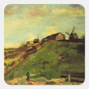 Montmartre: Quarry, the Mills by Vincent van Gogh Square Sticker