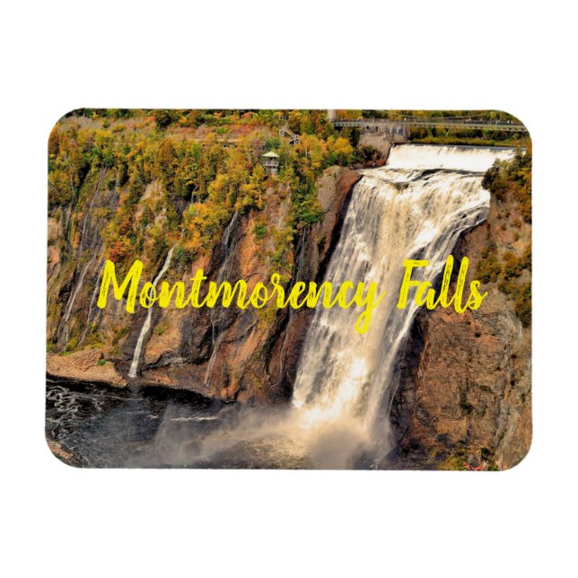 Montmorency Falls Canada stylised Magnet (Horizontal)
