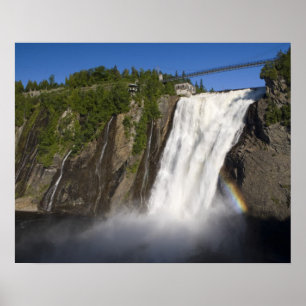 Montmorency Falls near Quebec City. Poster