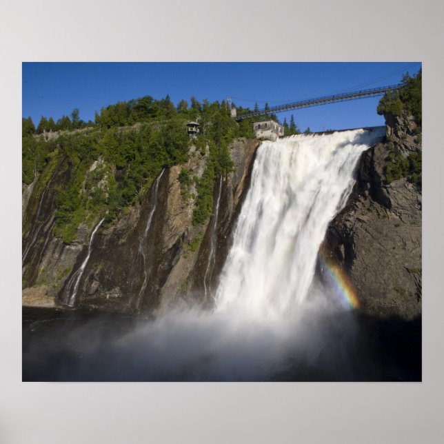 Montmorency Falls near Quebec City. Poster (Front)