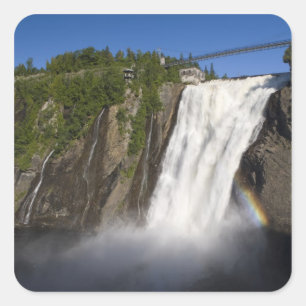 Montmorency Falls near Quebec City. Square Sticker