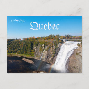 Montmorency Falls Quebec Canada Postcard