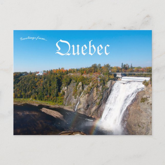 Montmorency Falls Quebec Canada Postcard (Front)