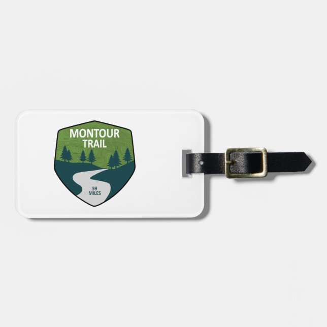 Montour Trail Luggage Tag (Front Horizontal)