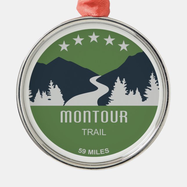 Montour Trail Metal Tree Decoration (Front)