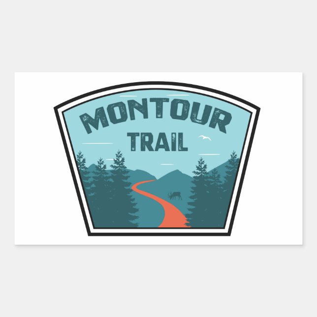 Montour Trail Rectangular Sticker (Front)