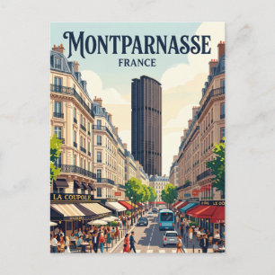 Montparnasse France Postcard