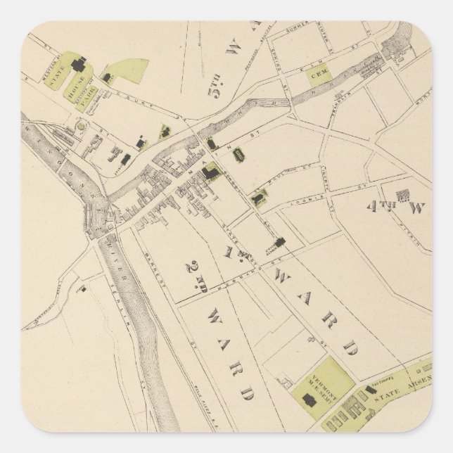 Montpelier and St Albans Square Sticker (Front)
