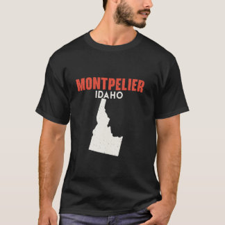 Montpelier Idaho USA State America Travel Idahoan  T-Shirt