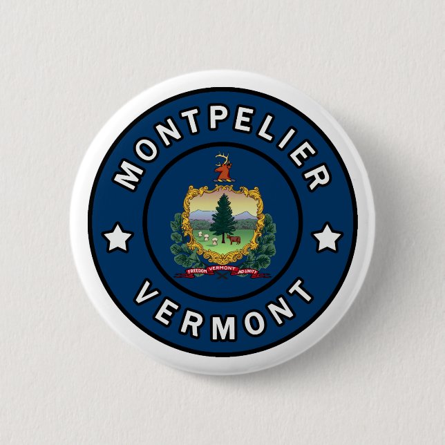 Montpelier Vermont 6 Cm Round Badge (Front)