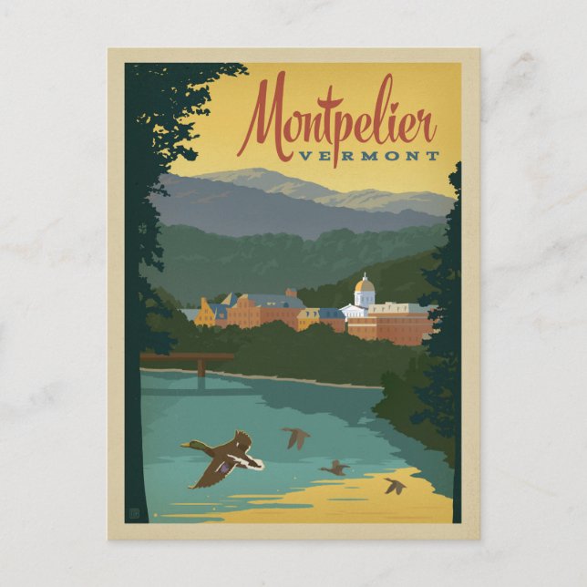 Montpelier, VT Postcard (Front)