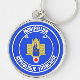 Montpellier Round Emblem Key Ring