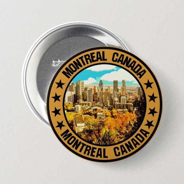 Montreal                                           7.5 cm round badge (Front & Back)