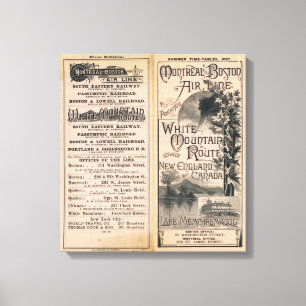 Montreal and Boston Air Line Canvas Print