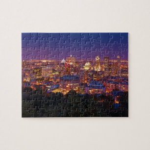 Montreal Canada City Skyline Belvedere Kondiaronk Jigsaw Puzzle