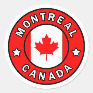 Montreal Canada Classic Round Sticker