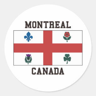 Montreal Canada Classic Round Sticker