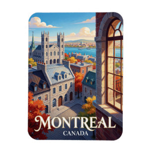 Montreal Canada French Architecture Magnet