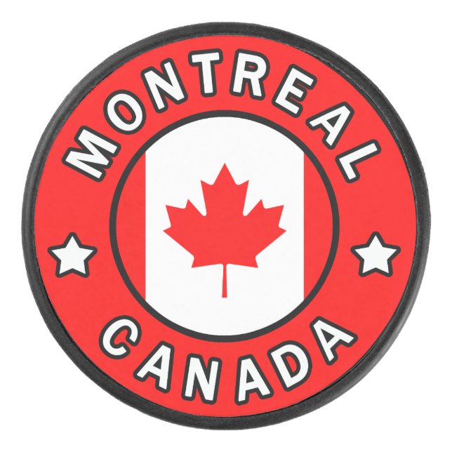 Montreal Canada Hockey Puck (Front)