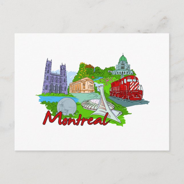 Montreal - Canada.png Postcard (Front)