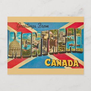 Montreal Canada Retro Postcard