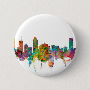Montreal Canada Skyline 6 Cm Round Badge