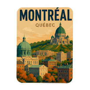 Montreal Canada Skyline Historic City Travel Magnet