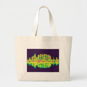 Montreal Canada Skyline Large Tote Bag