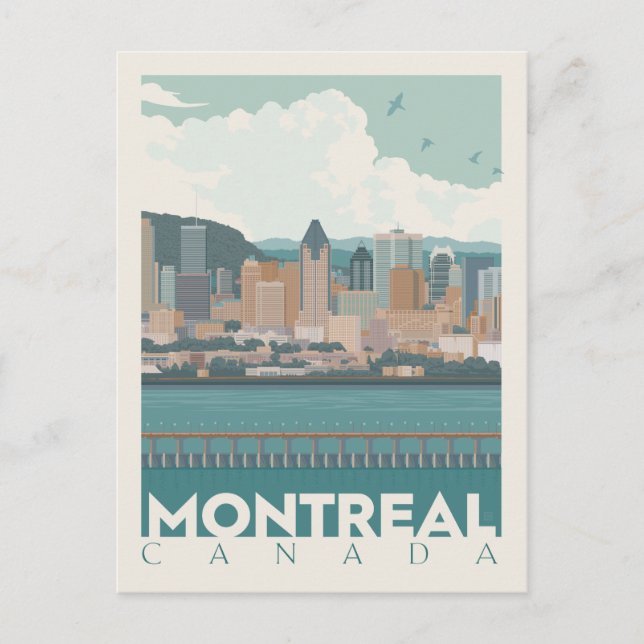 Montreal, Canada | Skyline Postcard (Front)