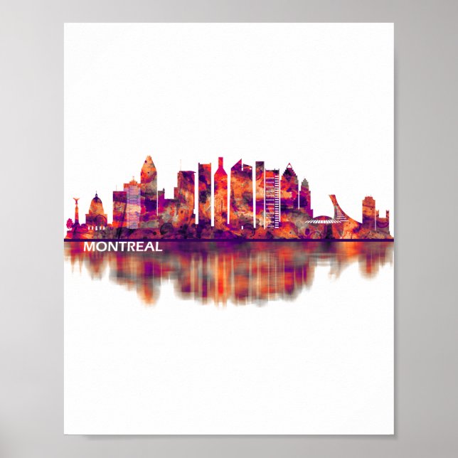 Montreal Canada Skyline Poster (Front)