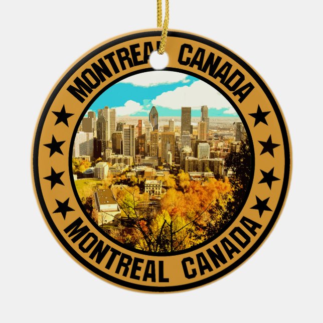 Montreal                                           ceramic tree decoration (Front)
