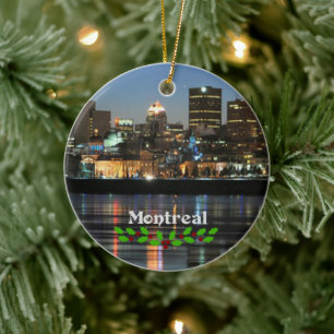 Montreal Christmas Ceramic Tree Decoration