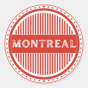 Montreal City Pride Emblem – Canadian Identity Classic Round Sticker