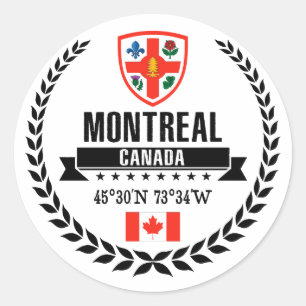 Montreal Classic Round Sticker