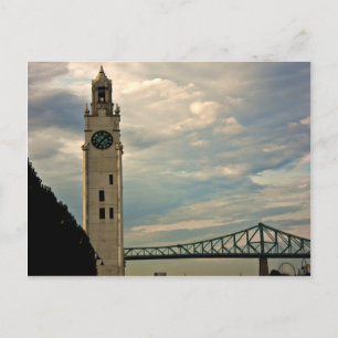 Montreal Clock Tower Postcard