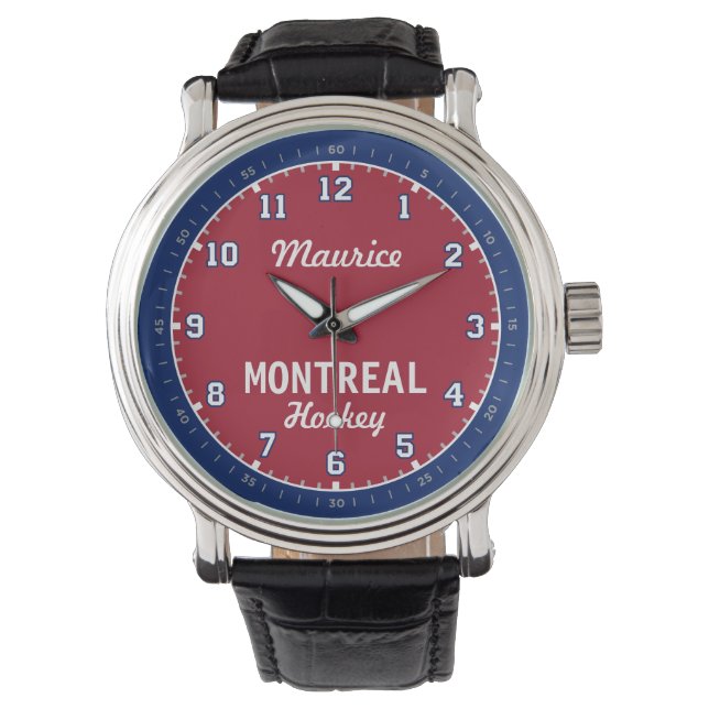 Montreal Hockey 12 Hour Watch (Front)