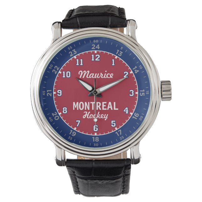 Montreal Hockey 24 Hour Watch (Front)