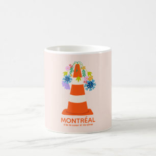 Montréal humoristique cônes oranges ville cadeau coffee mug