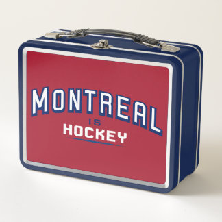 Montreal is Hockey - Red & Blue Lunch box