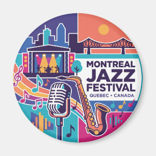 Montreal Jazz Festival Canada Magnet