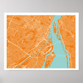 Montreal Map Poster