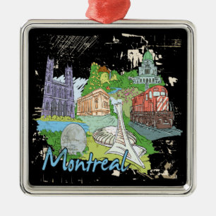 Montreal Metal Tree Decoration