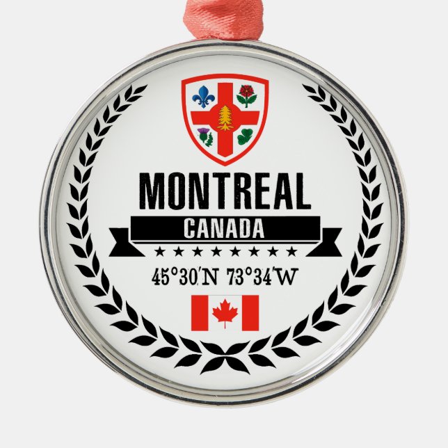 Montreal Metal Tree Decoration (Front)