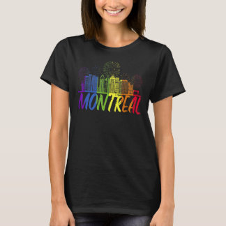 Montreal Pride Skyline  Pride Parade Montreal T-Shirt