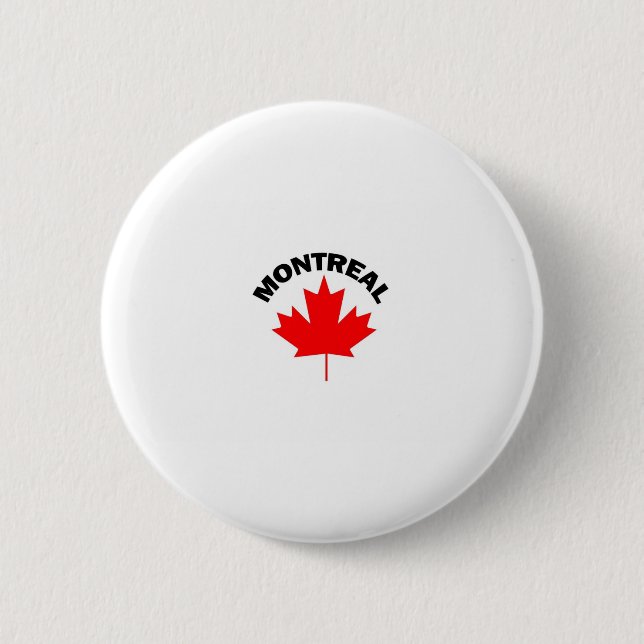 Montreal, Quebec 6 Cm Round Badge (Front)