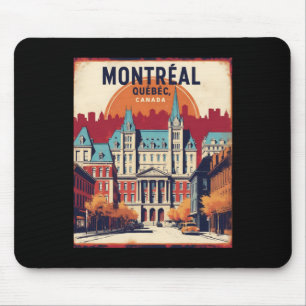 Montreal Quebec Canada 1950s Vintage Travel Touris Mouse Mat